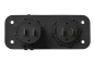 Preview: 12V/24V Einbau Kit: Voltmeter 6-30V + USB Doppel-steckdose 2x2100mA