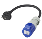 Preview: Robustes Adapterkabel Schweizer Stecker auf CEE-Kupplung