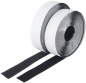 Preview: Schwarzes selbstklebendes Klettband auf Rolle, 3 m