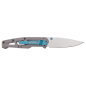 Preview: Schlankes Gerber Klappmesser Paralite in Silber-Blau