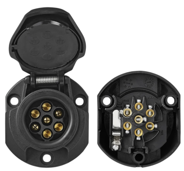 Preview: Steckdose für Anhänger 7+1 Polig