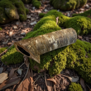 Geocaching Astversteck mit durchgehendem Loch