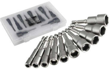 Stecknuss Set 6–15 mm aus Chrom-Vanadium-Stahl