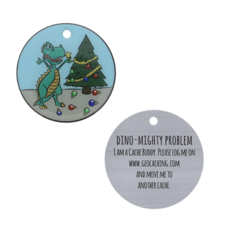 Lustiger Dino Trackable Tag