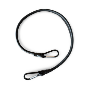 Elastischer Befestigungsriemen mit zwei Karabinern für Geocaching