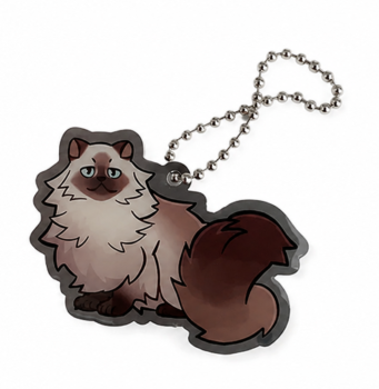 Geopets Dusty Travel Tag mit Langhaarkatzen-Motiv