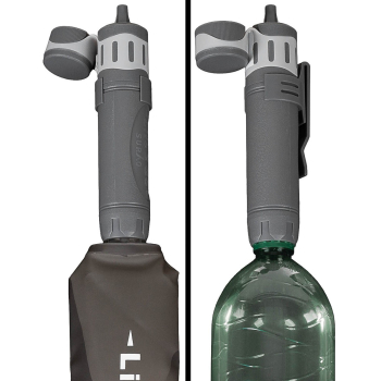 Preview: Surao Life 2 Go Basic Filter montiert auf PET-Flasche