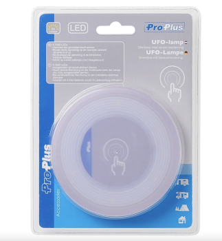 Verpackte UFO-Lampe für Wohnwagen oder Camping