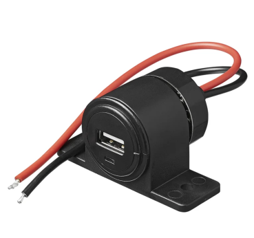 USB-Aufbausteckdose Typ A mit 2.1 A Ausgang für 12/24 V