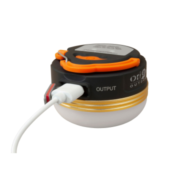 LED-Campinglampe Origin Outdoors mit Magnetfuss und Aufhängebügel