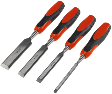Stechbeitel Set 4-teilig CRV 6–24 mm