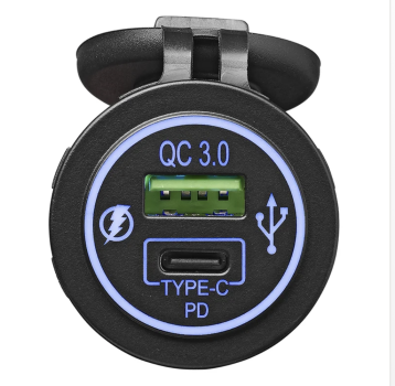 Dual USB Ladebuchse QC 3.0 & PD für Auto oder Wohnmobil