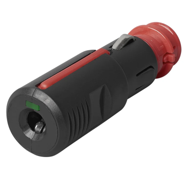 Zigarettenanzünderstecker 12V/24V mit rotem Sicherungsring