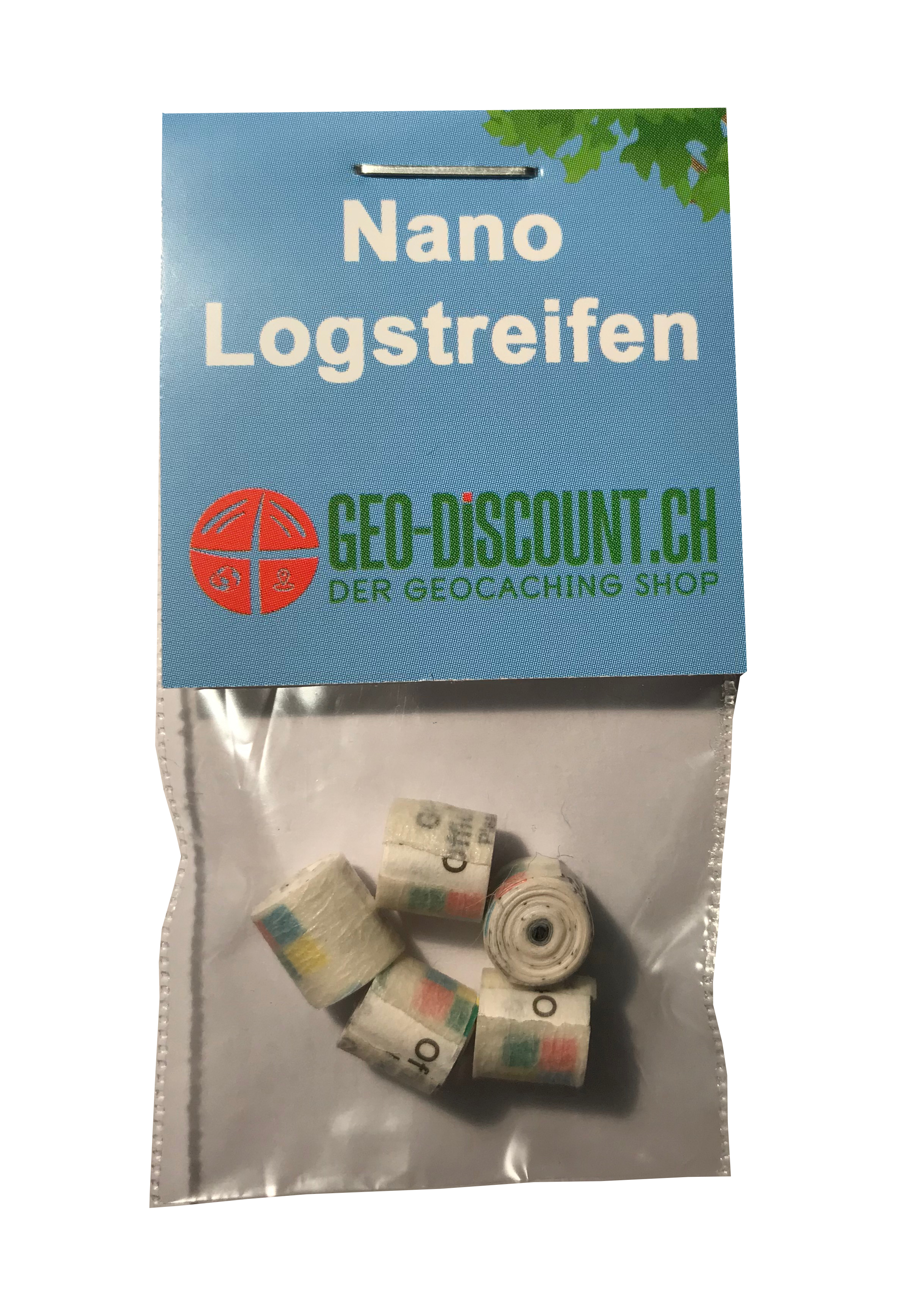 5 x Nano Logstreifen Geocaching Mini Logbuch gerollt magnetische Nanos Hutmutter 