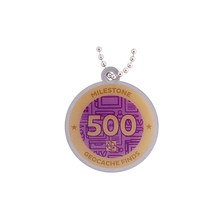Geocoin Géomedal Argent Antique - 100, 500, 1K, 5K - Trackable Non Activé
