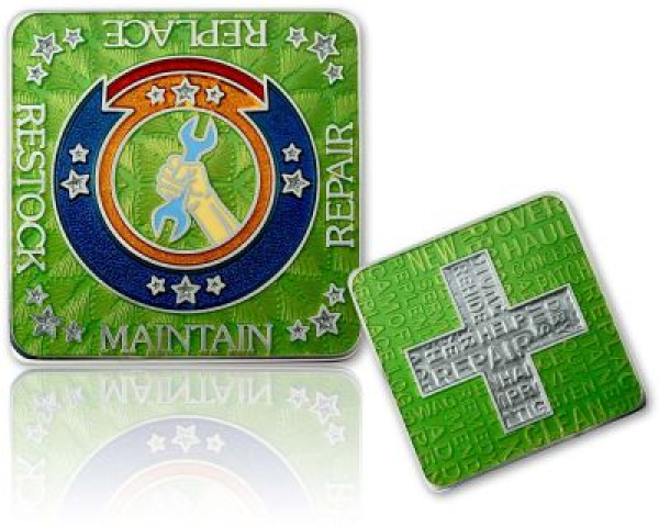 Geocache Wartung Geocoin
