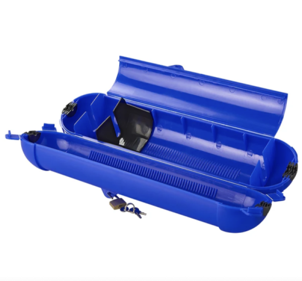 Sicherheitsbox für CEE Stecker - blau