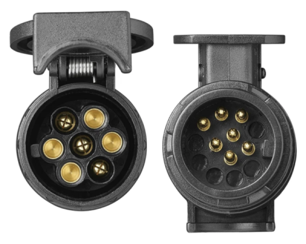 Kurzadapter für Anhängerkupplungen von 13- auf 7-polig