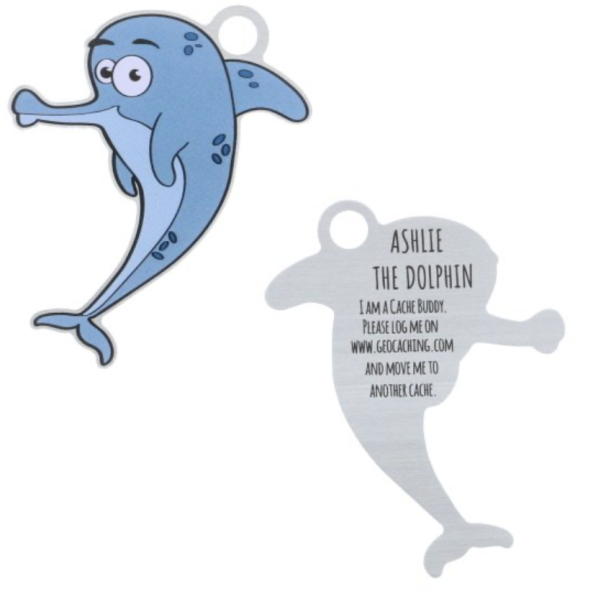 Travel Tag im Delfin Design