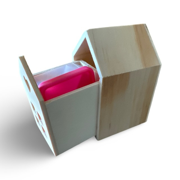 Vogelhausversteck - Legefertig mit Logstreifen & Stift