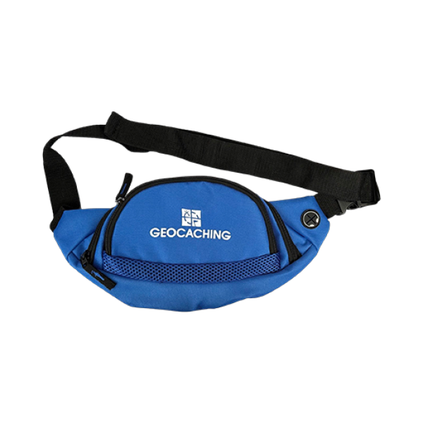 Geocaching Bauchtasche - Blau mit Logo