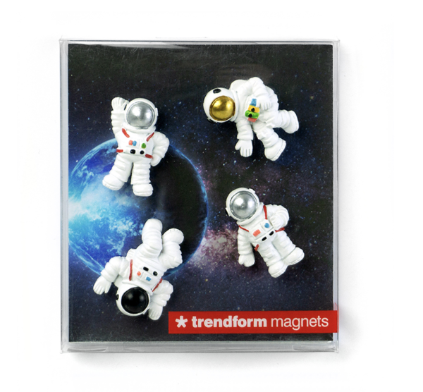 Trendform Astronauten-Magnete im 4er-Set – ideal für Space-Fans und Geocacher