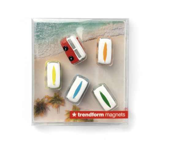 Trendform Camper Magnete 5er-Set – Deko für Kühlschrank oder Geocaching