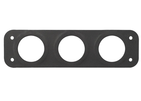 Dreifacher Ø29 mm Panelrahmen mit vier Befestigungsschrauben