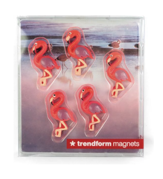 Flamingo Magnete 5er-Set von Trendform – ideal als Geocaching Tauschobjekt