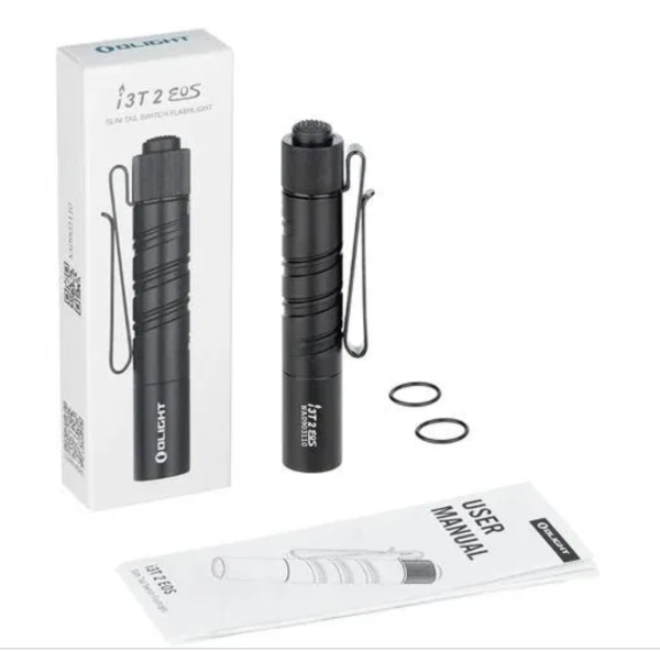 Kompakte I3T 2 EOS Taschenlampe mit festem Clip