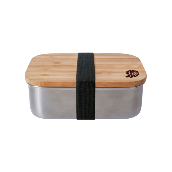 Lunchbox aus Edelstahl mit Bambusdeckel von Origin Outdoors