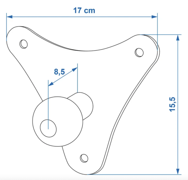 Stabile Halterung zur Aufbewahrung von Fahrradheckträgern