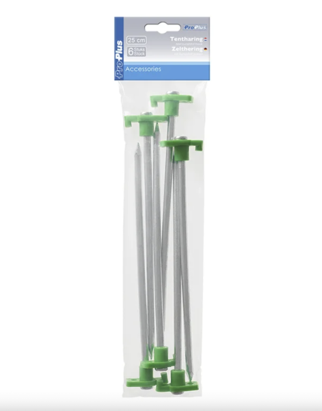 Zelthering 25cm Metall mit Kunststoffhaken – Set 6 Stück kaufen | Geo-Discount.ch