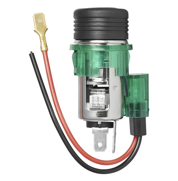Einbausteckdose 12/24V bis 10A mit Lichtanzeige