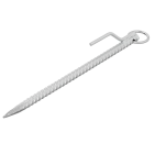 Bodenanker 41 cm aus Stahl – mit Haken und Ring für harten Boden